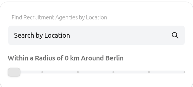 location filter panel input
